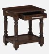 Sheesham Wood Nightstand In Provincial Teak Finish For Discount