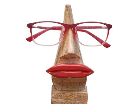 Wooden Nose Shaped Eyeglass Spectacle Holder Cheap