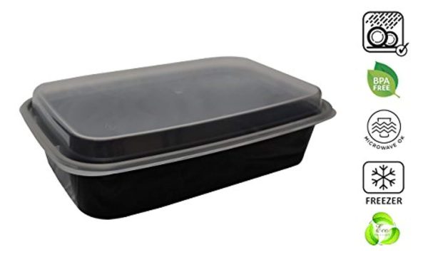 1 Compartment Meal Prep Containers by Charulyza- 15 pack- 32 oz Premium Lunch Containers, Food Storage Bento Box, BPA free, Leak Resistant, Reusable, Stackable, Freezer Safe, Recyclable & Microwavable Discount