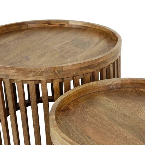 sanjay Solid Wood Coffee Table Set of 2 Online Sale