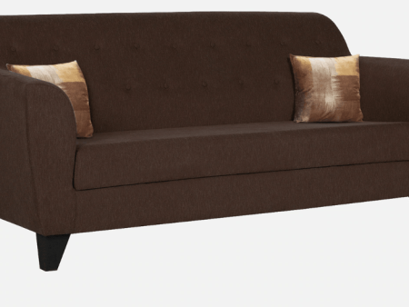 Fabric 3 Seater Sofa In Mahogany Colour Online now