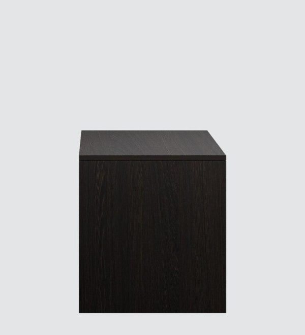 Bedside Table in Brown Flowery Wenge & Cold White Finish Sale