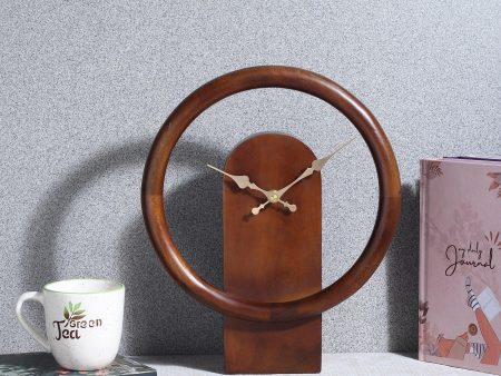 Dual Essence Clock in Brown Fashion