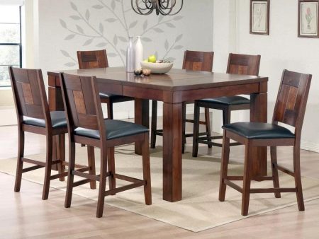 Extendable Solid Wood Top Dining Set For Sale