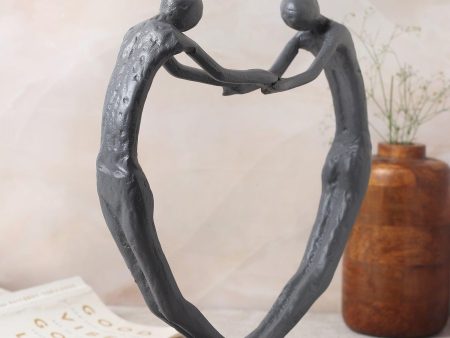 Heartfelt Harmony Sculpture in Grey Discount