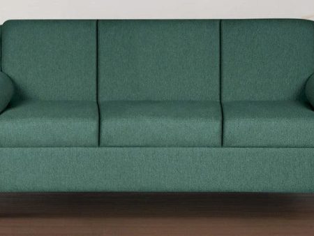 Fabric 3 Seater Sofa In Imperial Green Colour Discount