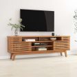 AARON MID-CENTURY MODERN SOLID TEAK WOOD TV MEDIA CABINET Discount