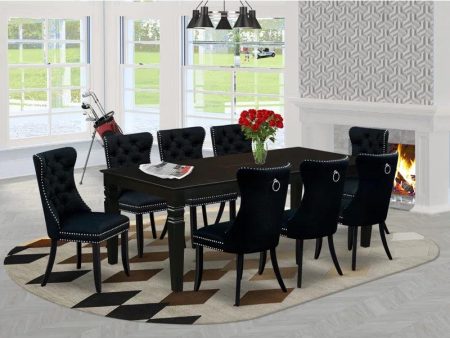 9 - Piece Extendable Solid Wood Dining Set Online now