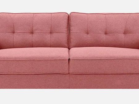 Fabric 3 Seater Sofa In Pink Colour Fashion