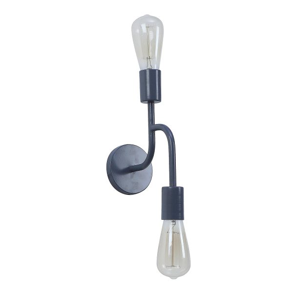 Flute Grey Metal Wall Light by SS Lightings Discount