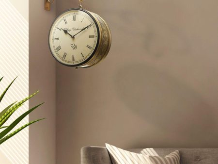 Station Clock Brass 10 Inches For Discount