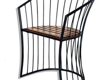 Solid Beautiful Wooden & Wrought Iron Living Room Online Sale