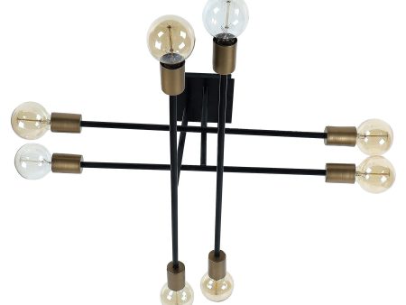 Eight Head Sputnik Black Mordern Chandelier By SS Lightings Sale