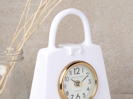 Bag of Time Table clock in White on Sale