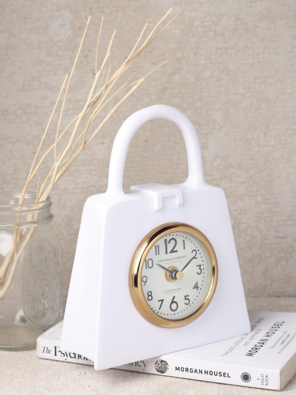 Bag of Time Table clock in White on Sale