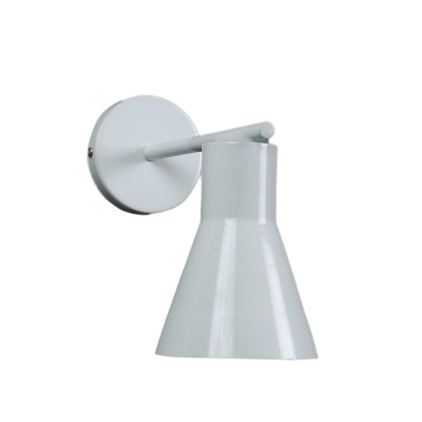 Art Deco White Metal Wall Light By SS Lightings Sale