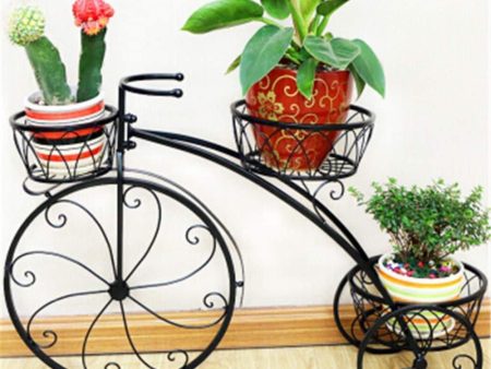 3-Tier Garden Cart Planter Stand Tricycle Plant Holder Online now