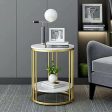 Lynton Two-Tier Sofa Side Table for Living Room Online Hot Sale