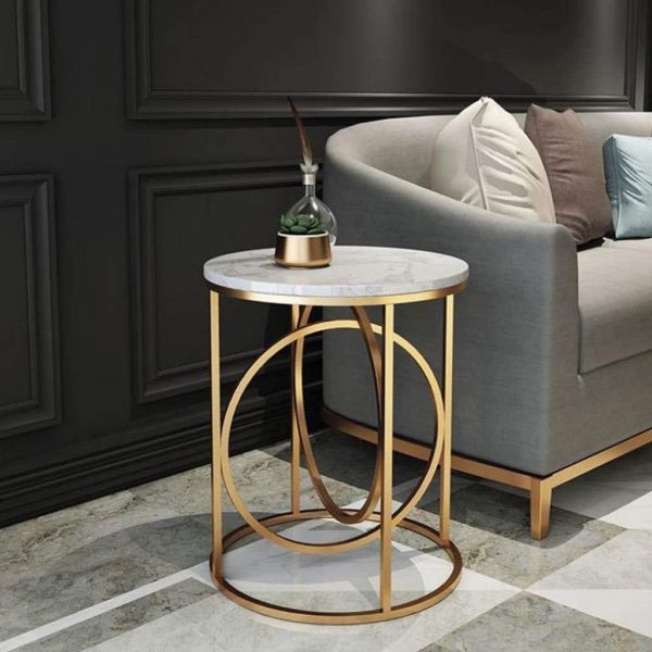 Escobar Double Ring Sofa Side Table for Living Room Cheap