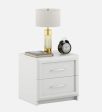 Arctic Bedside Table in High Gloss White Finish Online Hot Sale