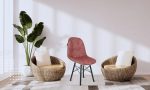 Adiko Lounge Stool in Cherry Fashion