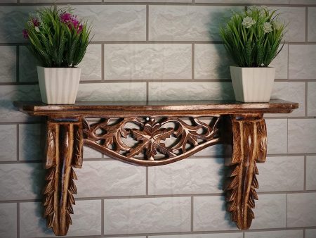 Hand Carved Wall Shelf for Living Room Online Sale