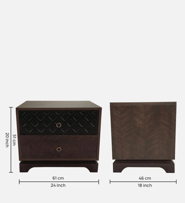 Bedside Table In Brown Colour Supply