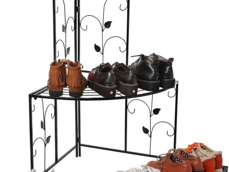 3-Tiers Shoe Rack Multipurpose Storage Rack Flower Pot Stand Fashion