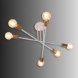 Six Head Sputnik White Mordern Chandelier By SS Lightings Online