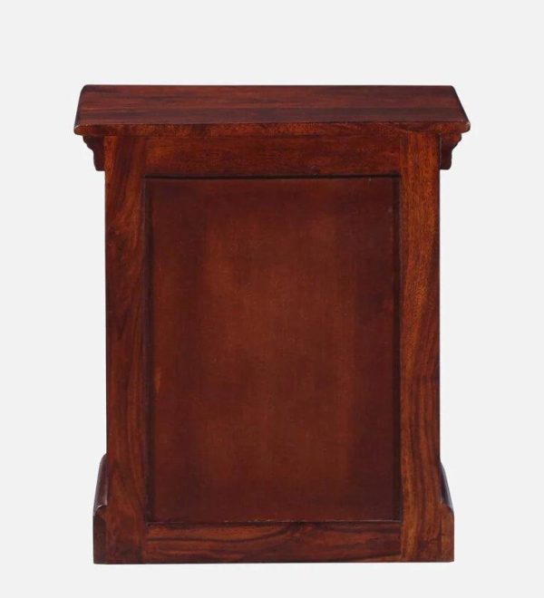 Sheesham Wood LHS Bedside Table in Scratch Resistant Honey Oak Finish on Sale