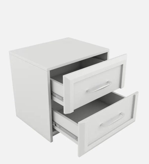 Arctic Bedside Table in High Gloss White Finish Online Hot Sale