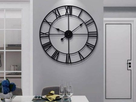 Black Cross Wall Clock Fashion