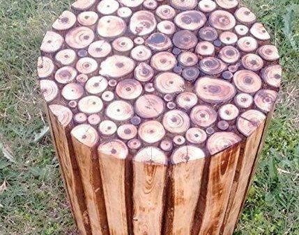 Wooden Round Shape Stool Fashion