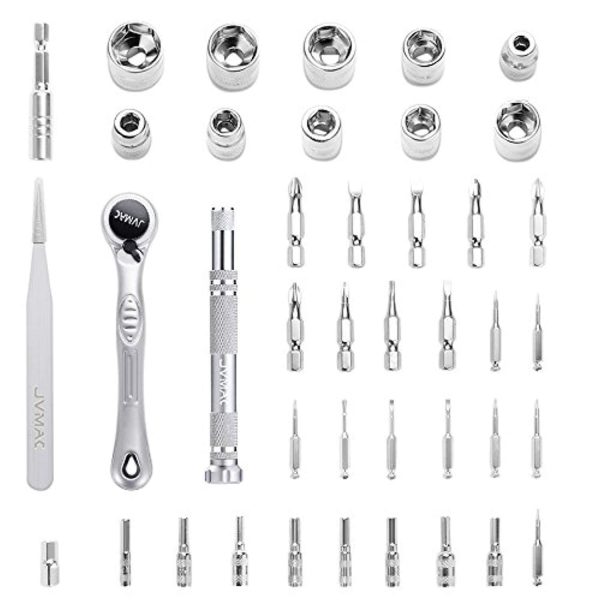 Wrench Screwdriver Set, JVMAC Ratchet Tool Set Metric Socket Sets with Micro ScrewDriver Bits for iPad, iPhone, PC, Watch, Samsung and Other Smartphone Tablet Computer Electronic Devices (41 IN 1) Supply