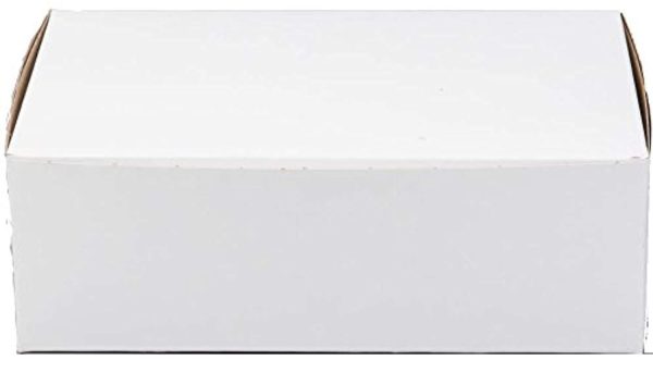 10  Length x 6  Depth x 3 1 2  Height White Locking Corner Bakery Box (Pack of 15) Fashion