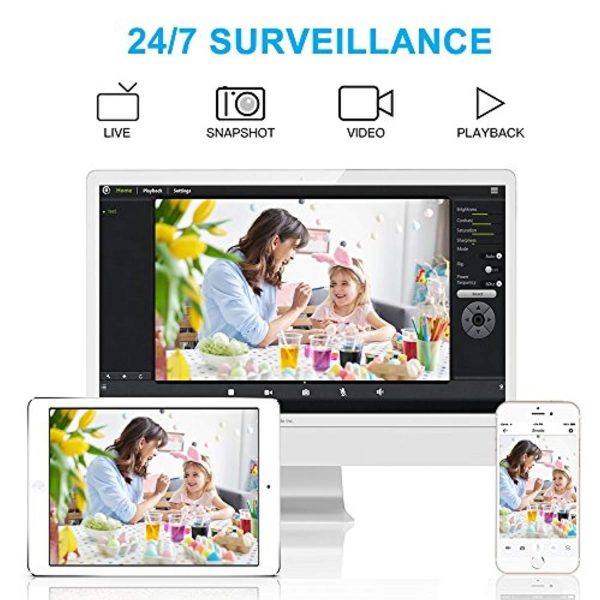 1080P WiFi Home Security IP Camera Smart Wireless Indoor Surveillance Camera System for Pet Baby Nanny Monitor with Audio Motion Detection Night Vision Remote Control Fashion