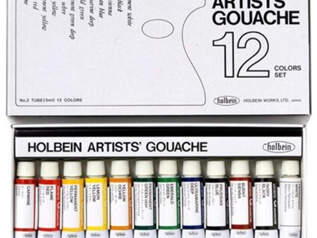 12 color set Holbein gouache (japan import) Online Hot Sale