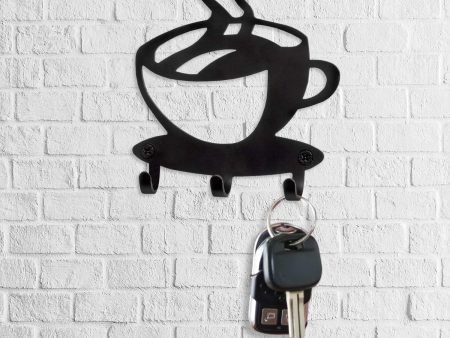 Coffee Cup Shaped Hook Key Holder Supply