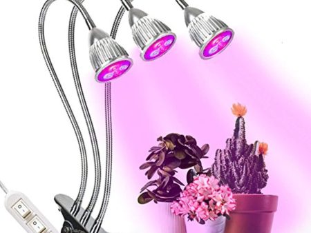 [New] Plant Grow Light with Premium Triple LED Heads, Detachable 360 Degrees Adjustable Gooseneck, Perfect for in-Door Plants  Growth Health Discount