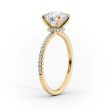 The Pave Nelly Set With A 4.5 Carat Pear Moissanite on Sale