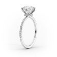 The Pave Nelly Set With A 1 Carat Round Moissanite Online now