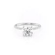 The Pave Nelly Set With A 2.5 Carat Round Moissanite Online